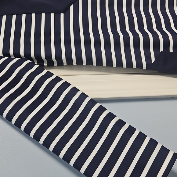 Jude Connally 3/4 Sleeve Timeless Tunic: Navy And White Stripe: Size- XS - Picture 4 of 16